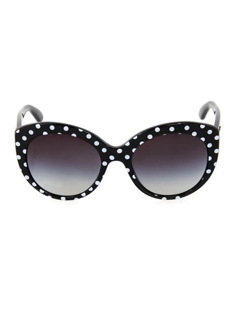 2019 dolce gabbana polka dot glasses|Dolce & Gabbana DG4450 331687 Sunglasses in Black On Polka .